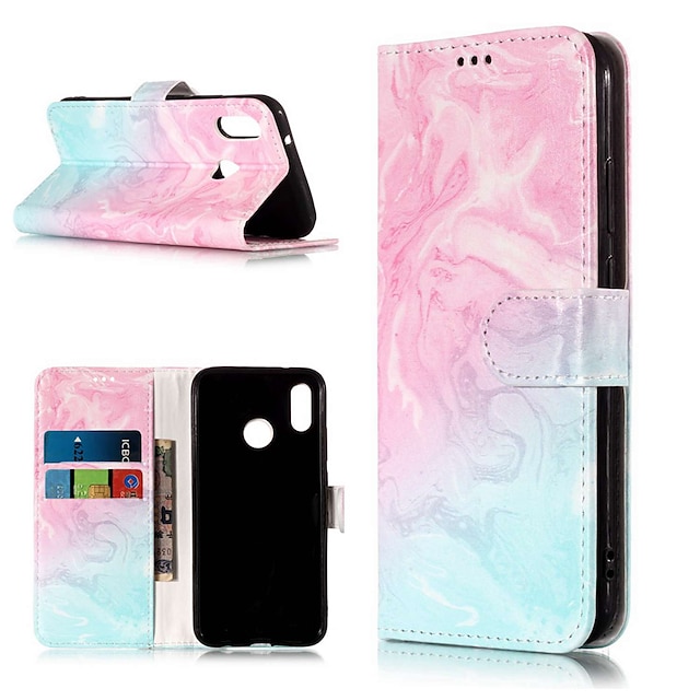  Case For Huawei Huawei P20 / Huawei P20 Pro / Huawei P20 lite Wallet / Card Holder / with Stand Full Body Cases Marble Hard PU Leather / P10 Lite / P10