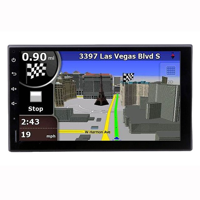  271AGNR 7 pollice 2 Din Android 4.4 In-Dash DVD Player Schermo touch / GPS / Bluetooth integrato per Universali Supporto / RDS / Comandi al volante / Wi-Fi / Giochi / AVI