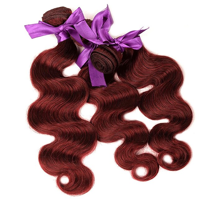  3 Bundles Peruvian Hair Body Wave Remy Human Hair Human Hair Extensions 10-26 inch Human Hair Weaves Soft Best Quality New Arrival Human Hair Extensions / 10A