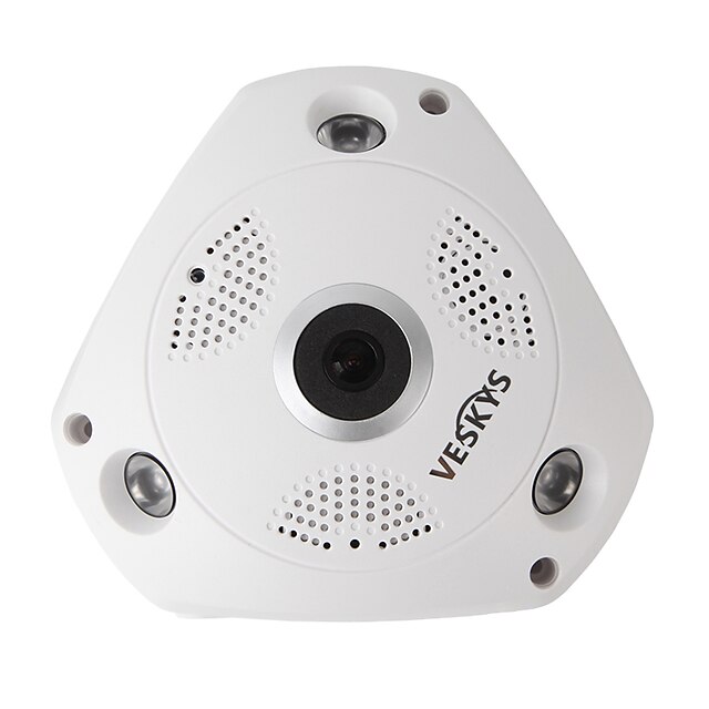  veskys® 960p 1.3mp 360 graus hd vista completa ip rede segurança wi-fi câmera fisheye