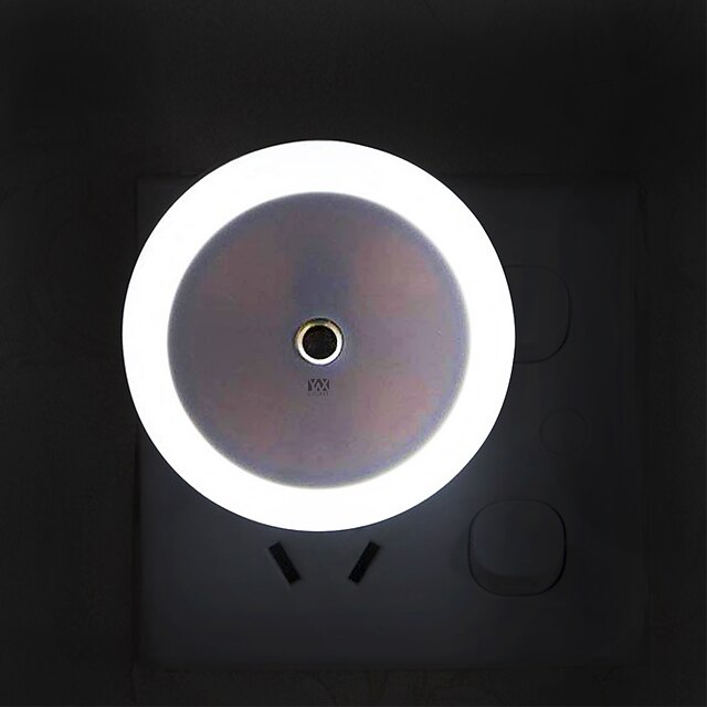  YWXLIGHT® 1pc Wall Plug Nightlight Hvit AC- Drevet Verneutstyr / Lysstyring / Bedside 100-240 V