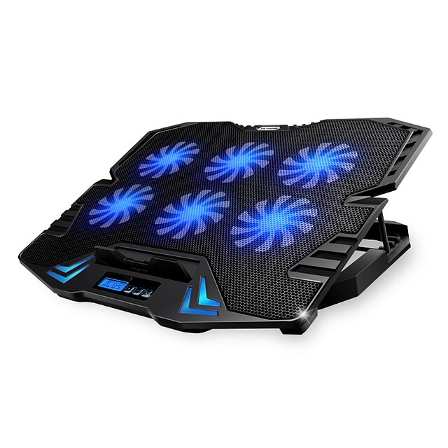  Adjustable LED Screen Smart Control Laptop Cooling Pad with 5 Fans