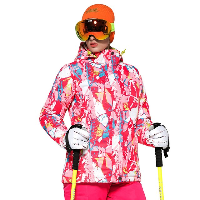  Wild Snow Damen Skijacke Skifahren Mehrere Sportarten Schnee Sport Windundurchlässig Warm Belüftung Polyester Daunenjacken Skikleidung / Winter