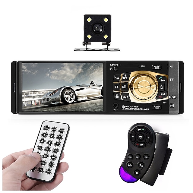  4032B Car Radio Player Auto 4.1 Screen Bluetooth HD USB Video Mp5 Player For Stereo Music With Rear view Camera