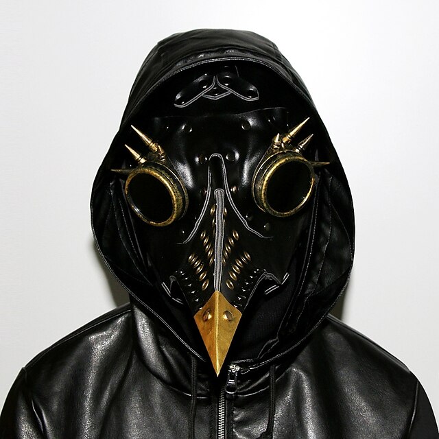  Plague Doctor Steampunk Masquerade All Costume Mask Black Vintage Cosplay