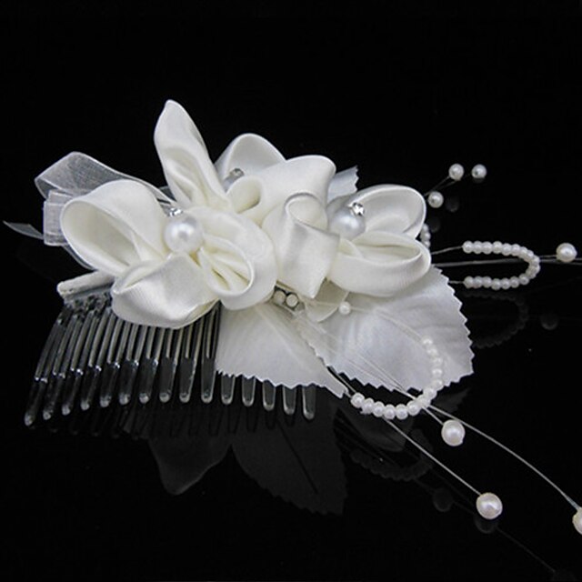  Pearl Hair Combs with Pearl 1 Piece Wedding / Party / Evening Headpiece