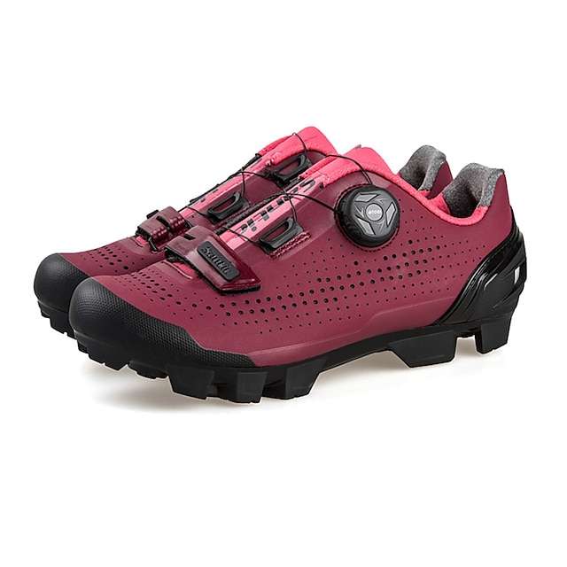  SANTIC Adulți Pantofi de Mountain Bike Respirabil Anti-Alunecare Căptușire cu Perne Ciclism / Bicicletă Bicilcletă Negru Vișiniu Pentru femei Pantofi de Ciclism / Ventilație / Ventilație