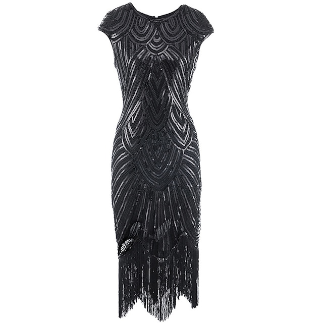 Charleston trouwjurk, jaren 1920 Great Gatsby geïnspreerd, lange