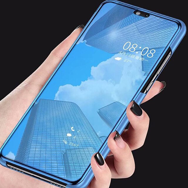  Case For Huawei Huawei P20 / Huawei P20 Pro / Huawei P20 lite with Stand / Plating / Mirror Back Cover Solid Colored Hard Acrylic / P10 Plus / P10 Lite / P10