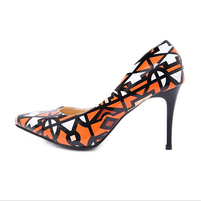  Mujer PU Primavera Casual Tacones Tacón Stiletto Naranja / Diario