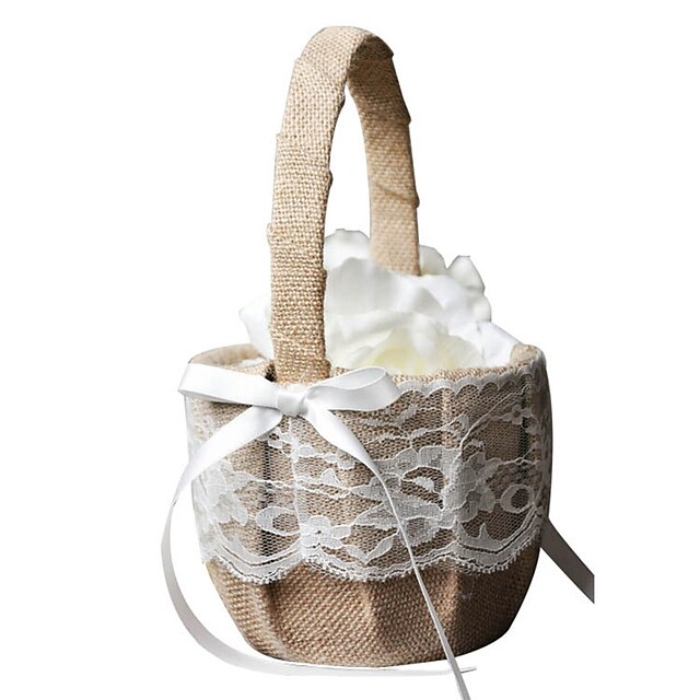  Flower Basket Cotton / Linen 4 1/3