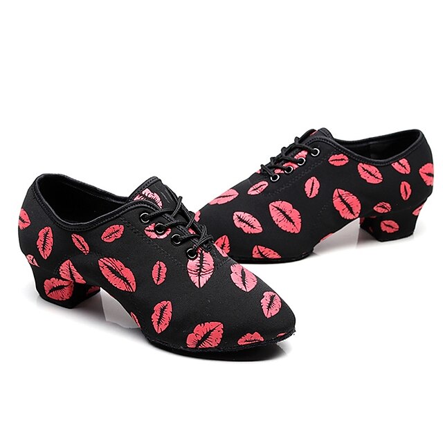 Women's Latin Shoes Practice Trainning Dance Shoes Line Dance