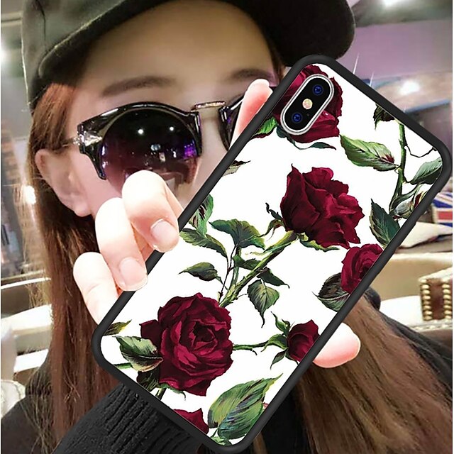  Case For Apple iPhone XS / iPhone XR / iPhone XS Max Pattern Back Cover Flower Hard Silicone / PC