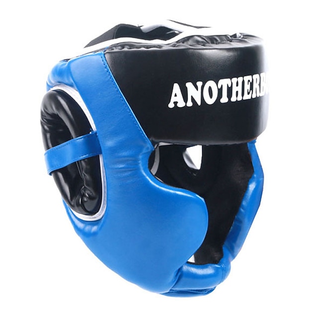  Boxing Headgear / Head Guard For Muay Thai, Kickboxing, Sparring, Fighting Shockproof, Protection, Soft Adjustable, Extra Thick, Durable PU Leather Adults - Red / Blue / Pink ANOTHERBOXER