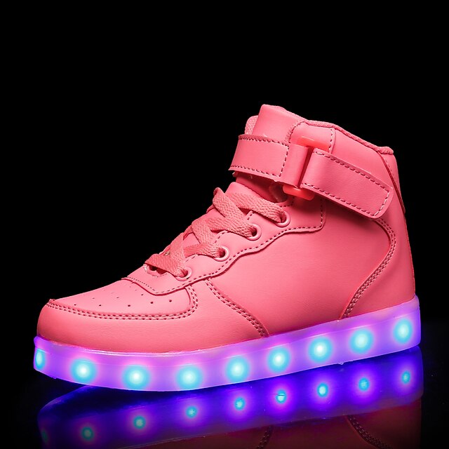  Voor meisjes Sneakers LED / Oplichtende schoenen PU LED schoenen Kinderen / Tiener Wit / Zwart / Rood Herfst / Rubber
