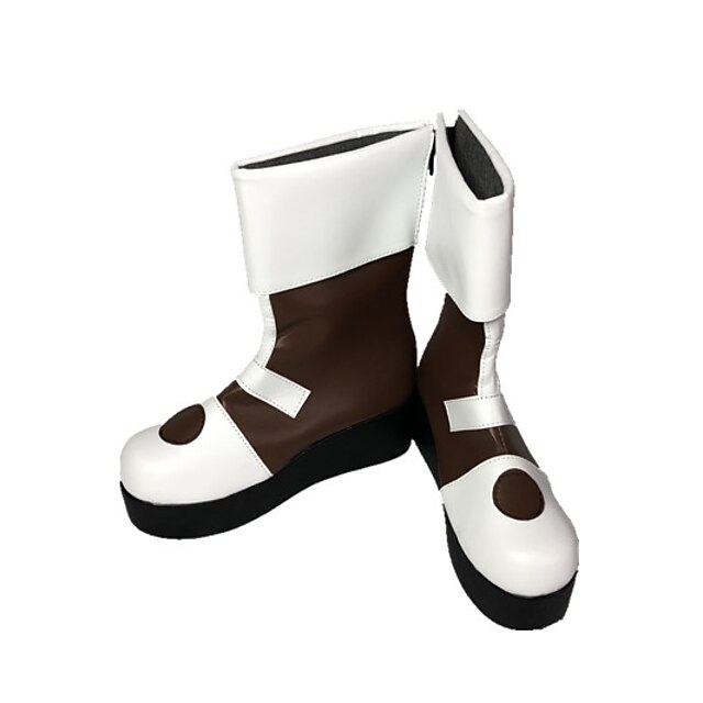  Cosplay Boots Inspired by Hunter X Hunter Killua Zaoldyeck White Red 