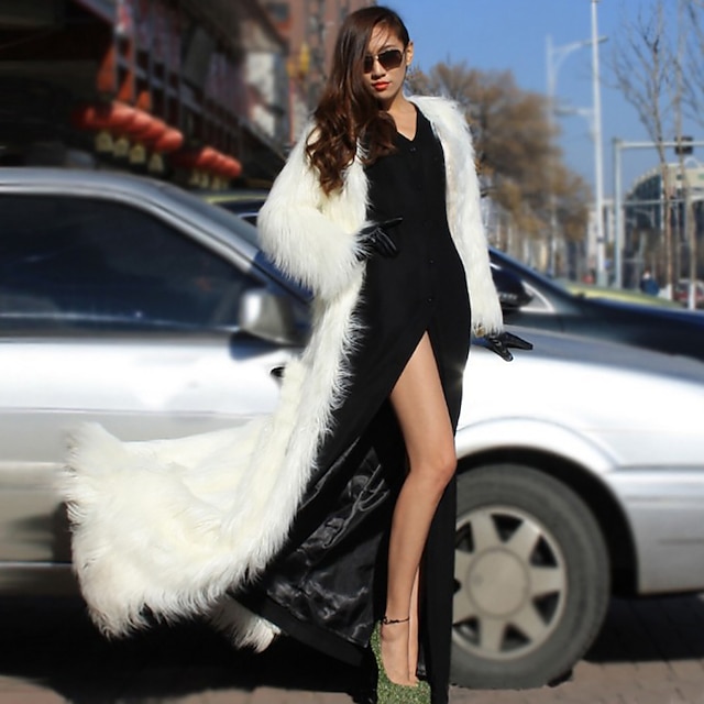  Long Sleeve Coats / Jackets Faux Fur Wedding / Party / Evening Women's Wrap With Solid