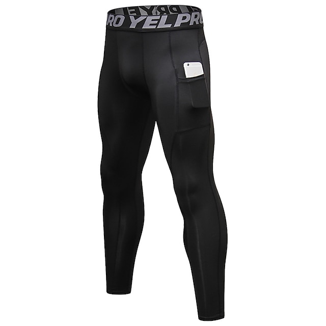 YUERLIAN Men's Running Tights Leggings Compression Pants Athletic Base