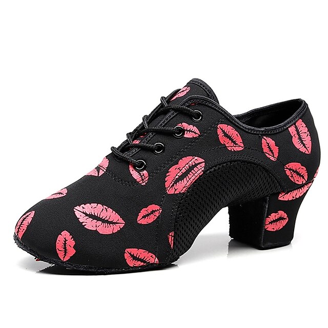 Women's Latin Shoes Practice Trainning Dance Shoes Line Dance