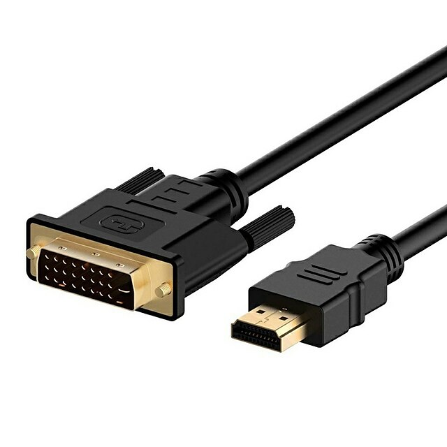  YONGWEI HDMI 1.4 כבל מתאם, HDMI 1.4 ל DVI כבל מתאם זכר-זכר 1080P 1.0m (3ft) 5.0 Gbps