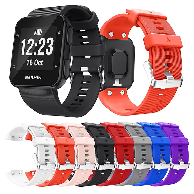  Pulseiras de Relógio para Forerunner 35 Garmin Pulseira Esportiva Silicone Tira de Pulso