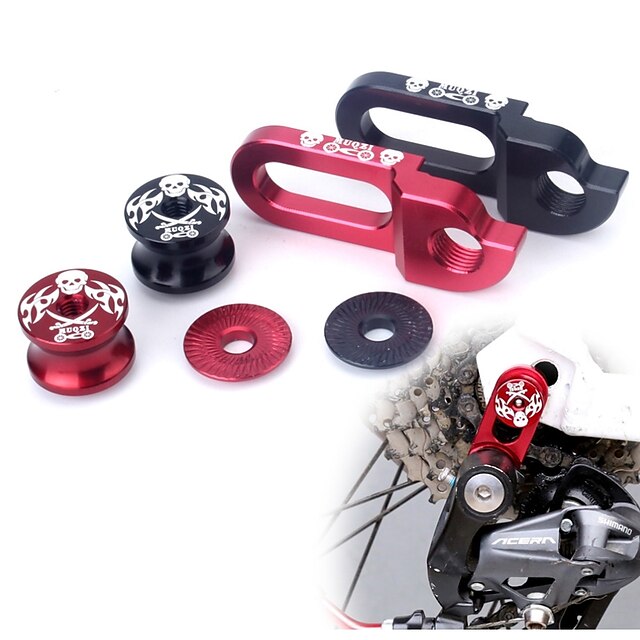 Bike Derailleur Hanger High Strength Non-Skid Easy to Install For Road Bike Mountain Bike MTB Cycling Bicycle 7075 Aluminium Alloy Black Red