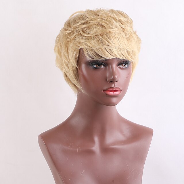 Human Hair Blend Wig Short Natural Wave Pixie Cut Short Hairstyles 2020 ...