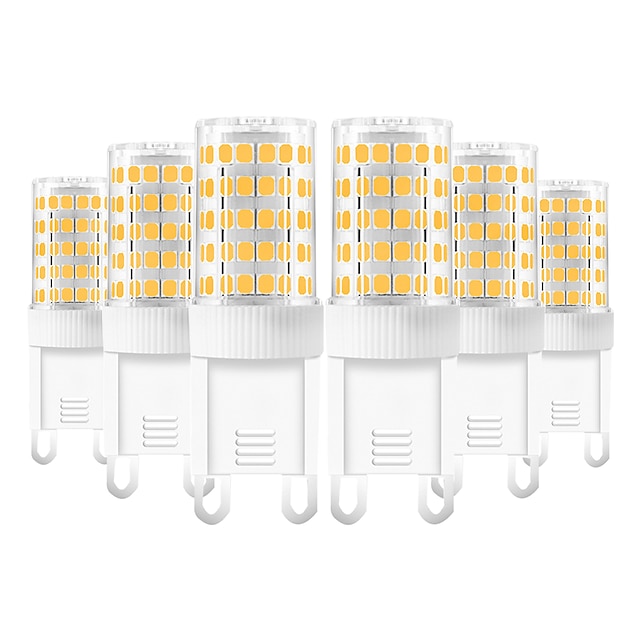  6st 10 W LED-lampor med G-sockel 600-800 lm G9 T 86 LED-pärlor SMD 2835 Varmvit Kallvit Naturlig vit 220-240 V / CE