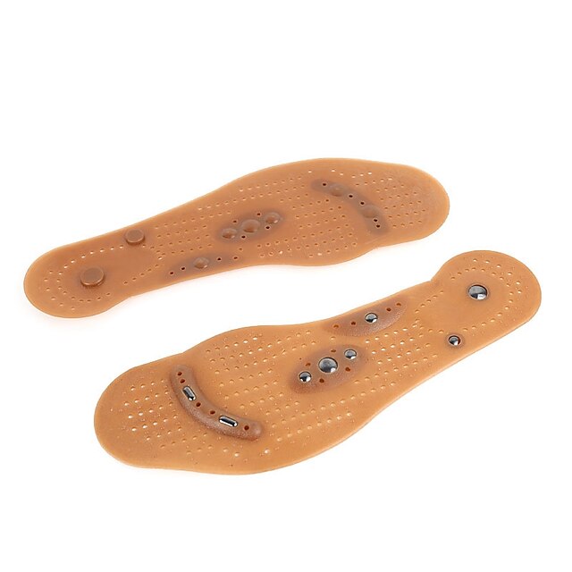  1 Pair Relieves Stress Insole & Inserts Rubber Sole Spring Unisex Yellow