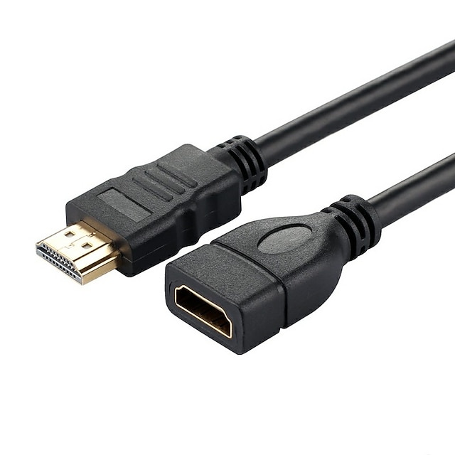  YONGWEI HDMI 1.4 Verlängerungskabel, HDMI 1.4 nach HDMI 1.4 Verlängerungskabel Male - Female 4K*2K Vergoldetes Kupfer 1.5M (5Ft) 5.0 Gbps