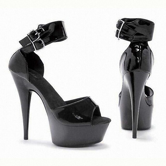  Pentru femei Tocuri Jelly sandale Mărime Plus Size Toc Stilat Pantofi Club Lucite Heel Nuntă Petrecere și seară În aer liber PVC Primăvară Vară Alb
