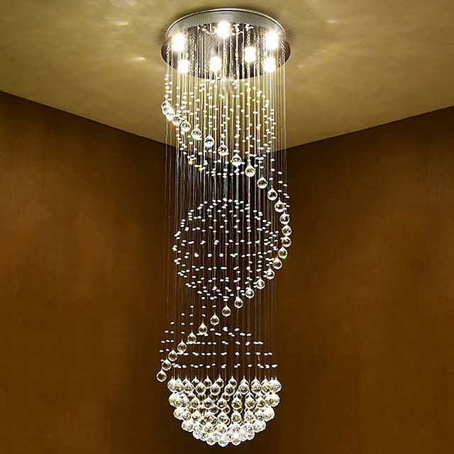  60 cm Line Design Chandelier Metal Electroplated Modern 220-240V