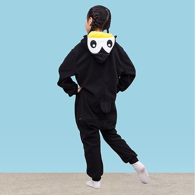 Toys & Hobbies Cosplay & Costumes | Kigurumi Pajamas Penguin Onesie Pajamas Polar Fleece Black / White Cosplay For Boys and Girl