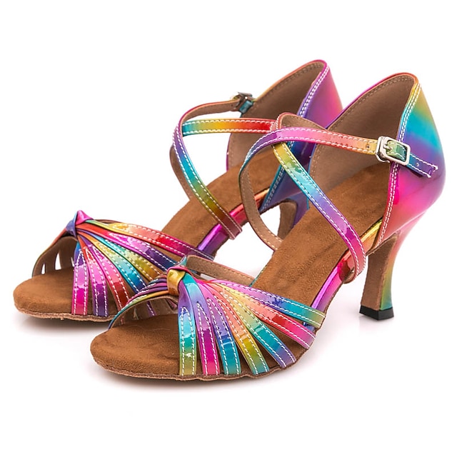 Elegante Dansschoenen Dames Glitter Latin Dansschoenen Rubber