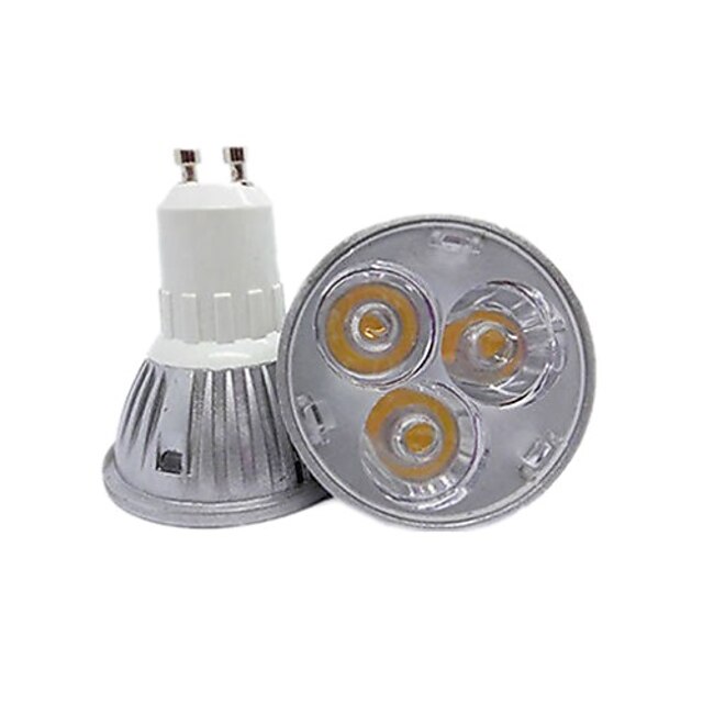  1pç Lâmpadas de Foco de LED 180lm GU10 GU5.3 E26 / E27 3 Contas LED LED de Alta Potência Decorativa Branco Quente Branco Frio Branco Natural 110-240 V / 1 pç / RoHs