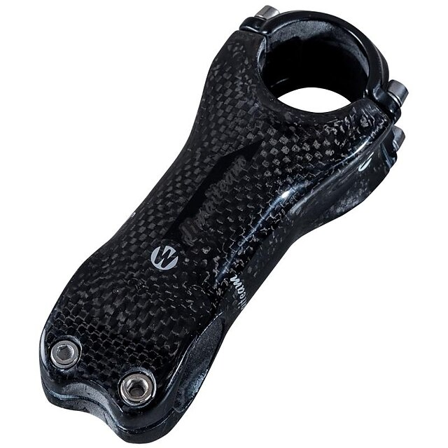  31.8 mm Bike Stem 6 degree 80/90/10/110/120 mm Carbon Fiber Lightweight High Strength Easy to Install for Cycling Bicycle 3K Glossy