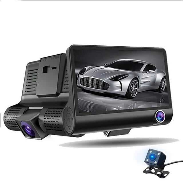  a32 720p / 1080p HD DVR del coche 170 Grados Gran angular 4 pulgada Dash Cam con Detección de Movimiento 4 LEDs Infrarrojos Registrador de coche