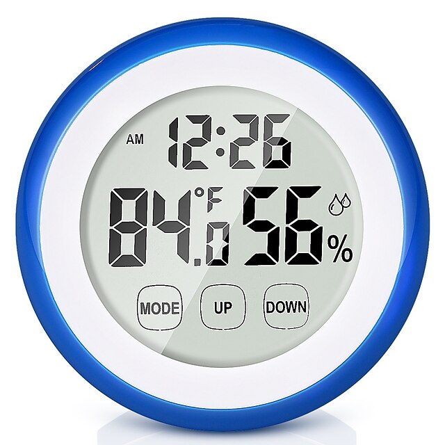  OEM YHZ-90568 Multi-function Indoor Thermometer 0-50 Deg.C Measuring temperature and humidity, with Sensor Digital LCD Display, LCD backlight display