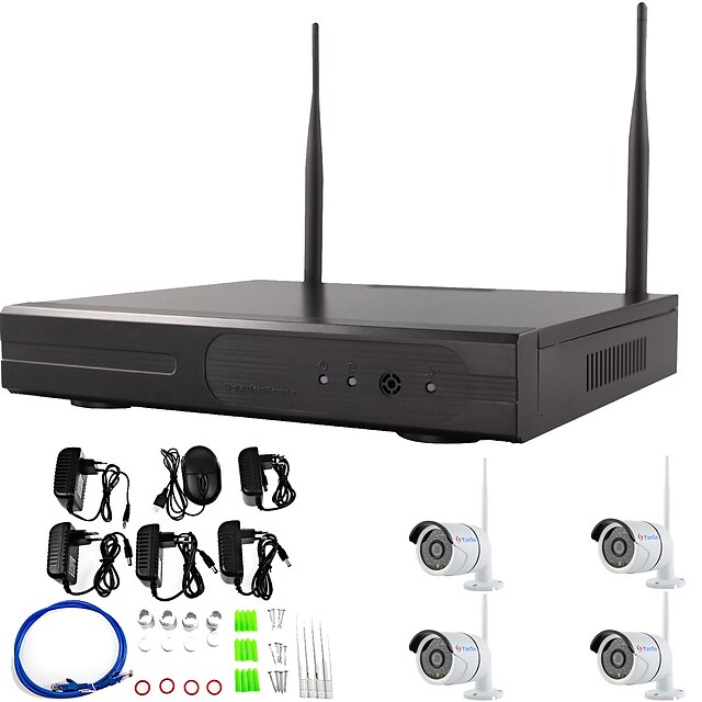  YanSe® H.264 Plug and Play Wireless NVR Kit P2P 960P HD Outdoor/Indoor IR Night Vision Security IP Camera WIFI CCTV System