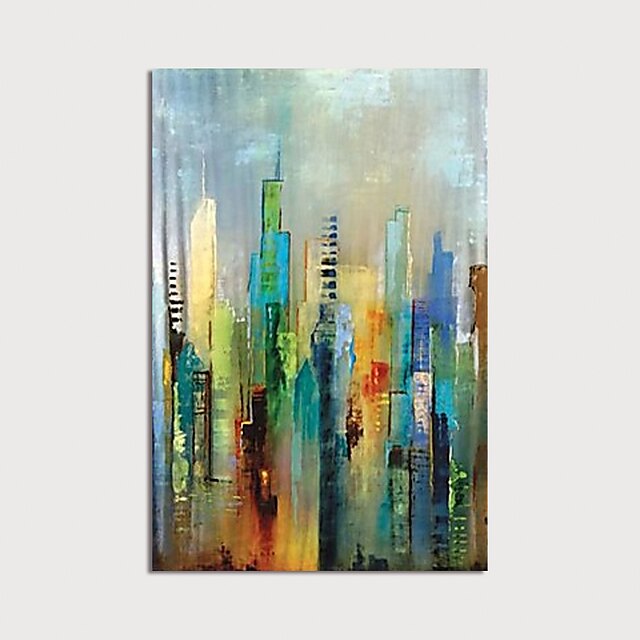  Oil Painting Hand Painted - Abstract Landscape Modern Rolled Canvas