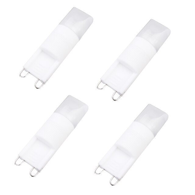  YWXLIGHT® 4pcs 1.5 W LED Bi-pin Lights 150 lm G9 T 1 LED Beads COB Decorative Warm White Cold White 220-240 V / 4 pcs / RoHS / LVD