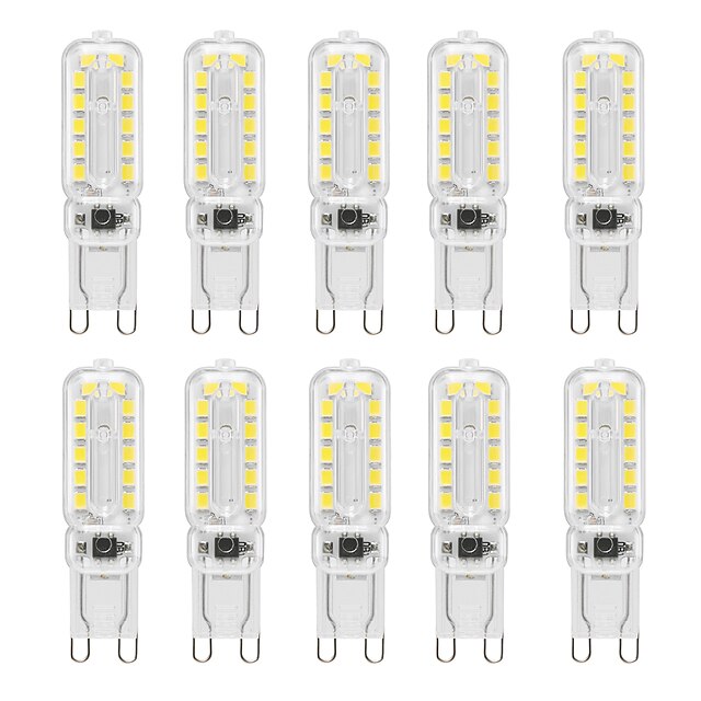  10PCS 6W 400-600LM 24LED 2835SMD Home Lighting Energy Saving Highlighting Dimmable High Quality PC Material G9 Peanut Light