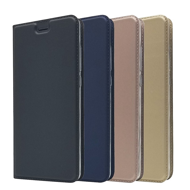  Case For Nokia Nokia 9 / Nokia 8 / Nokia 7 Card Holder / with Stand / Flip Full Body Cases Solid Colored Hard PU Leather