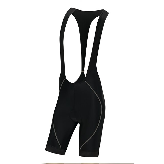  Femme Cuissard VTT Eté Polyester Vélo Cuissard à bretelles Pantalons Combinaison de triathlon / triathlon Des sports Couleur unie Noir VTT Vélo tout terrain Vélo Route Vêtement Tenue Ajustable Tenues