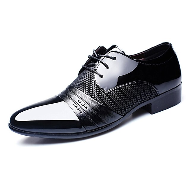  Men's Formal Shoes Fall / Fall & Winter Daily Office & Career Oxfords PU Breathable Warm Waterproof Black / Burgundy / Brown