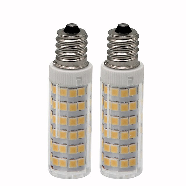  2pcs 4.5 W LED Mais-Birnen 450 lm E12 T 76 LED-Perlen SMD 2835 Abblendbar Warmes Weiß Kühles Weiß 220 V
