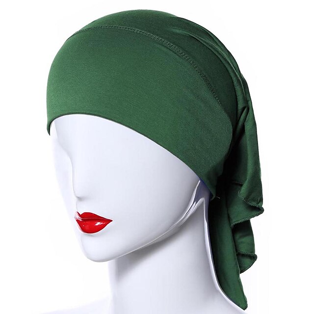  Women's Vintage Hijab - Solid Colored Criss Cross / All Seasons