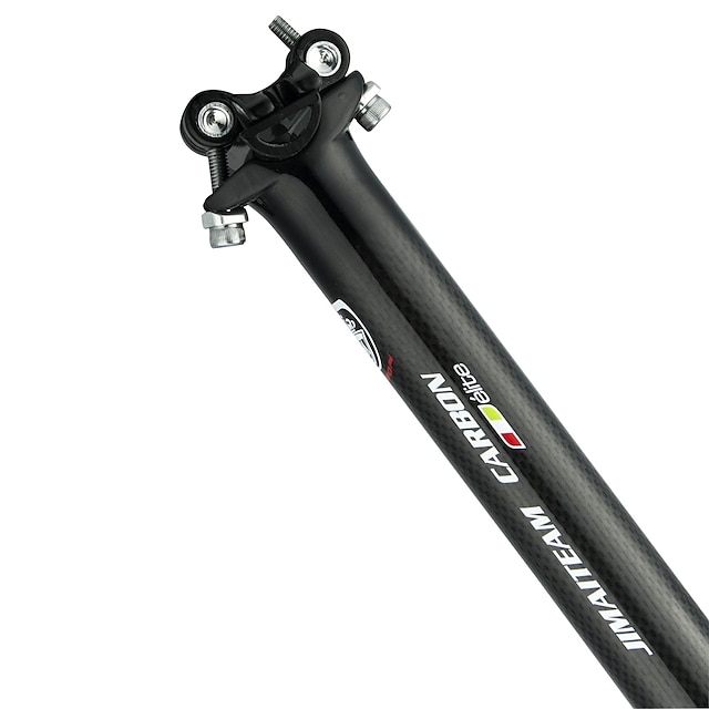 Kolfiber Sadelstolpe 31.6/30.8/27.2 mm 34.9/30.2 mm 350 / 400 mm Racercykel Mountain Bike Cykelsport 3K Glossy Svart Kolfiber Acetat ABS