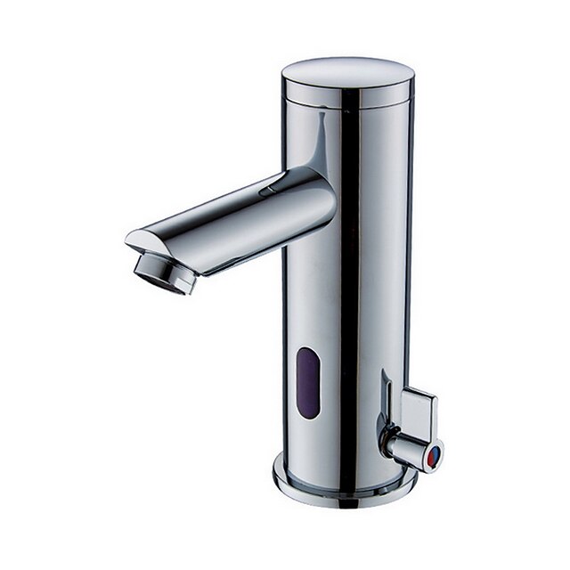  Bathroom Sink Faucet - Sensor / Premium Design Electroplated Free Standing Hands free One HoleBath Taps / Brass