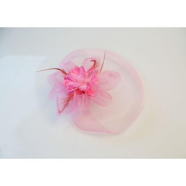 Elegant Tulle Fascinators with Feathers
